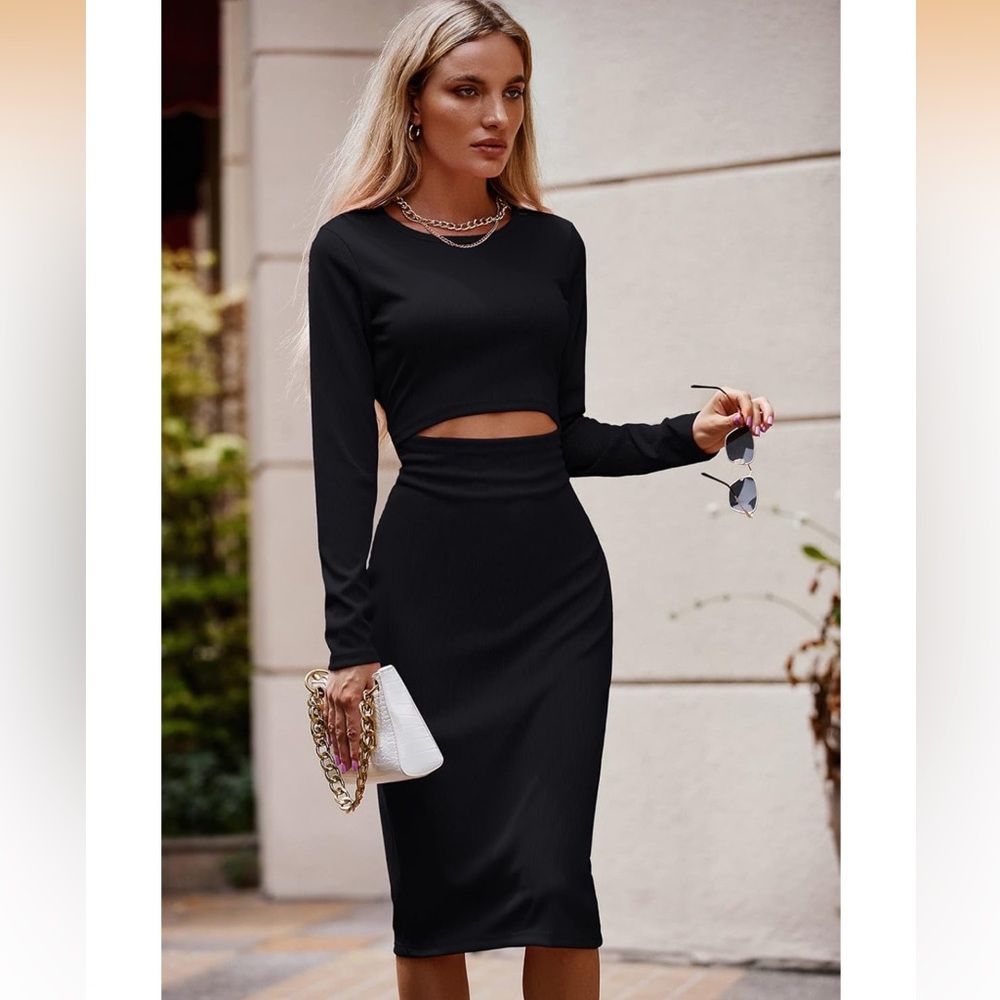 Chic Black Pencil Skirt
